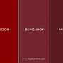 Warna Merah Maroon Didapat Dari Warna Red And